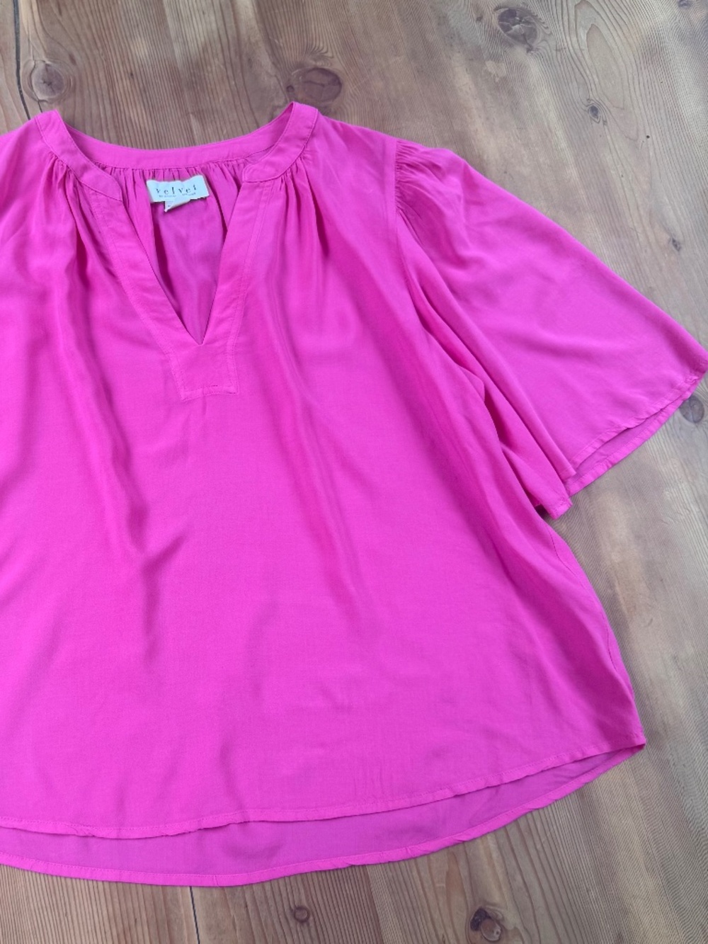 Velvet By Graham & Spencer Hot Pink Blouse